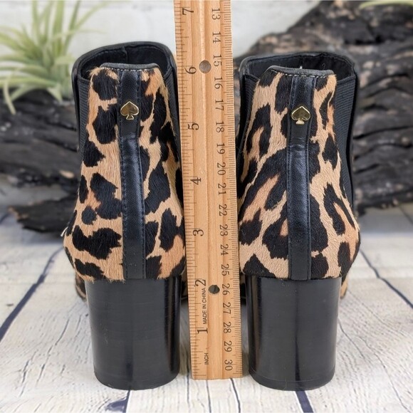 Kate Spade Leah Leopard Print Ankle Booties – Real Dyed Cow Hair - Picture 5 of 9